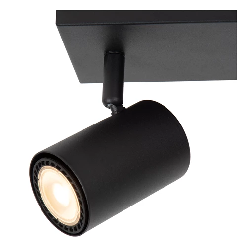 Lucide AMIGO - Spot plafond - 2xGU10 - Noir - détail 1